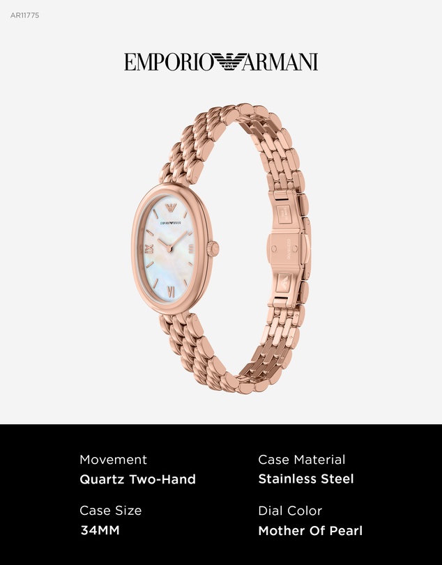 Emporio Armani - Rose Gold Analogue Watch