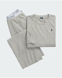 Polo Ralph Lauren - Club Terry Long Sleeve Cotton Jersey Pyjama Set