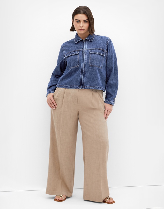 City Chic - Denim Utility Jacket