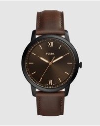 Fossil - The Minimalist 3H Brown Analogue Watch FS5551