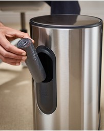 Joseph Joseph - Arc™ 10-Litre Slimline Pedal Bin with Liner Pocket - Stainless Steel