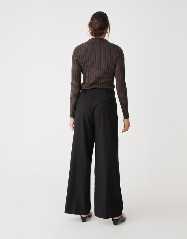 Forcast - Inez Mock Neck Henley Knit