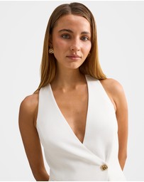 Forever New - Alina Wrap Halter Neck Mini Dress