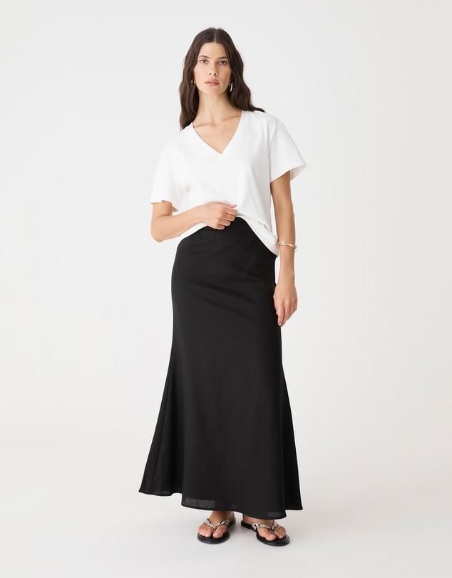 Forcast - Amelia Linen Blend Maxi Skirt