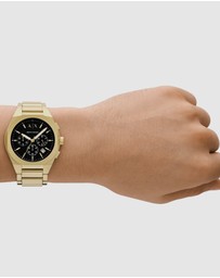 Armani Exchange - Gold Tone Chronograph Watch