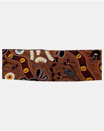Jacaru - Jacaru 1674 Cotton Scarf Bush Tucker (Aboriginal design)