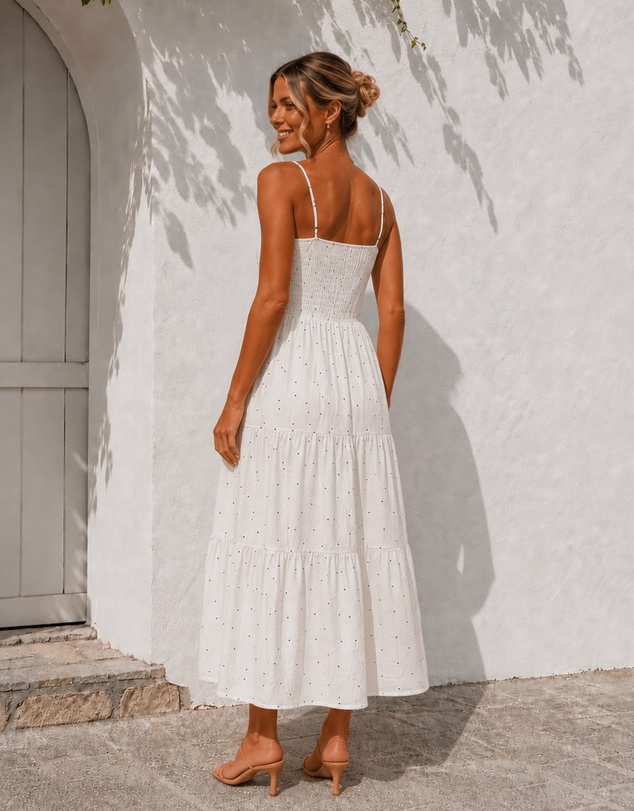 Esther & Co - Sona Dress - Oatmeal Spot