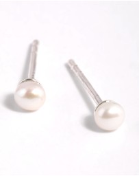 Lovisa - Sterling Silver Freshwater Pearl Stud Earrings