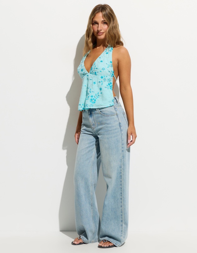 Dazie - Lulu Embellished Halter Top