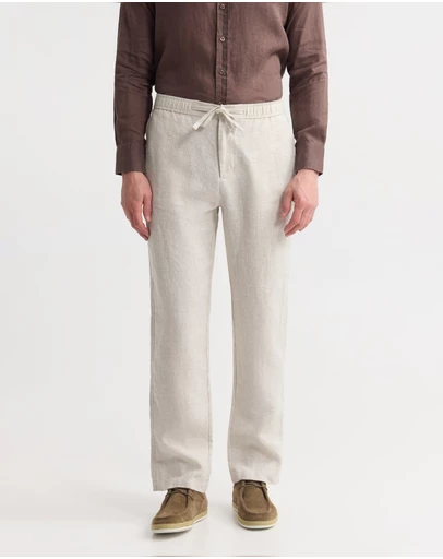 Oxford - Ravi Straight Leg French Linen Pant