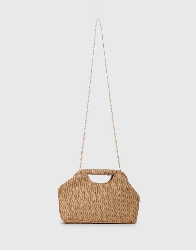 Betts - Holiday Raffia Handheld Clutch Bag