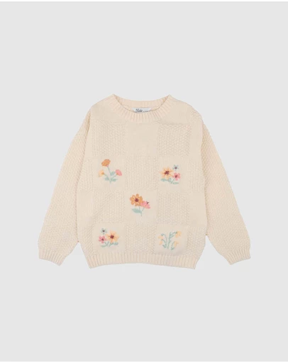 Bebe by Minihaha - Fern Hand Emb. Organic Jumper - Kids