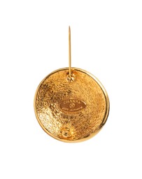 Pre-Loved by Azura Reborn - Pre-Loved Gold Plated 31 Rue Cambon Round Brooch