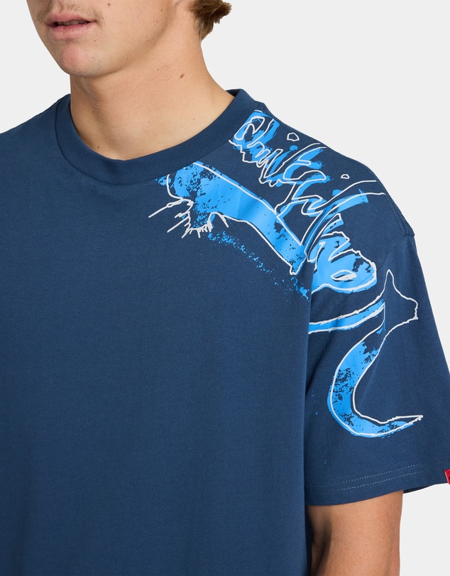 Quiksilver - Mens YG Scrawled Oversized T-Shirt