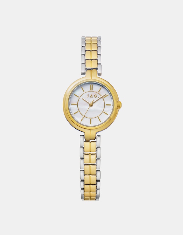 Jag - Kelly Womens White MOP Dial 27mm Gold & Silver Watch