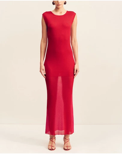 Shona Joy - Rohe Cap Sleeve Midi Dress
