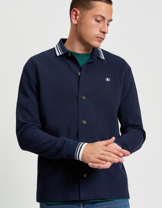 Ben Sherman - Tipped Long Sleeve Polo