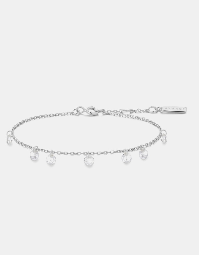 Ania Haie - Ania Haie Silver Droplet Station Bracelet