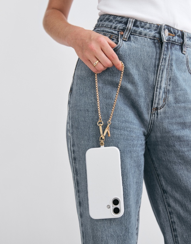 LOUVE COLLECTION - Silicone Off-White Case + Universal Patch + Gaia Wristlet