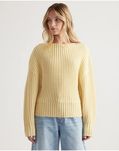 Decjuba - Rose Drop Shoulder Knit Jumper