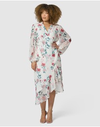 Something 4 Olivia - Tiffany Wrap Midi Dress