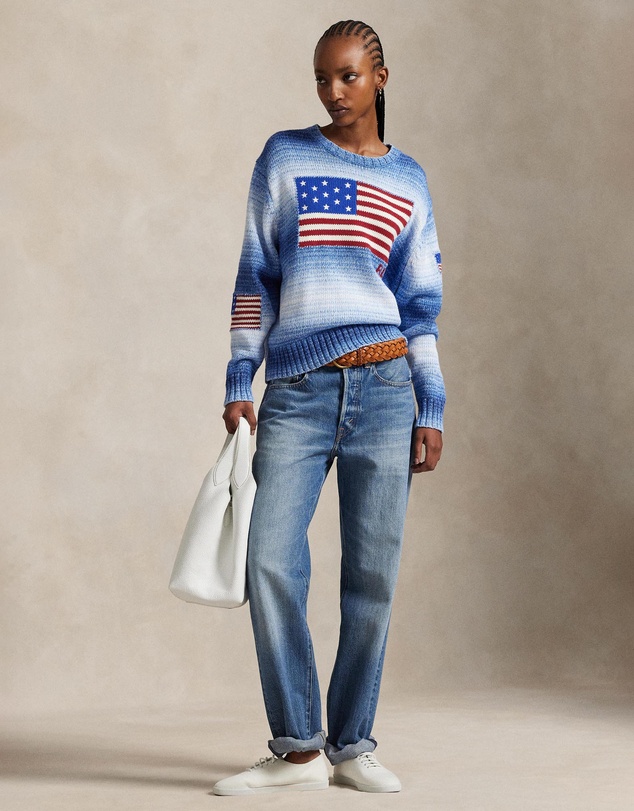 Polo Ralph Lauren - Flag Ombré Cotton Sweater