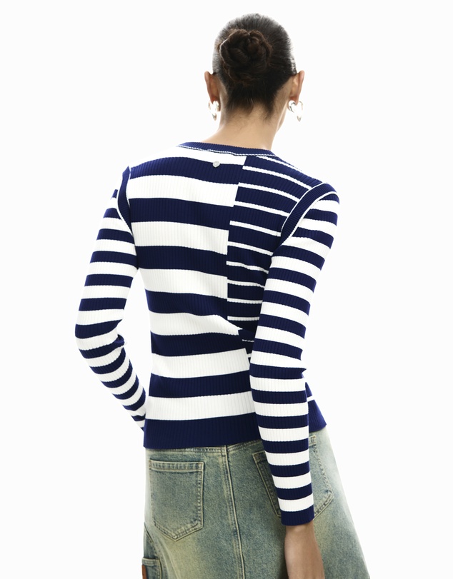 Desigual - Ribbed striped sweater