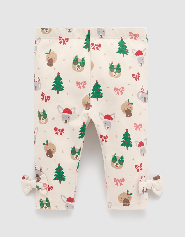 Purebaby - Cropped Festive Leggings-Kids-Babies