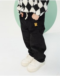 Rock Your Kid - Chunky Cord Relaxed Pant in Charcoal