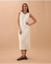 Ceres Life - Olive Knit Midi Dress