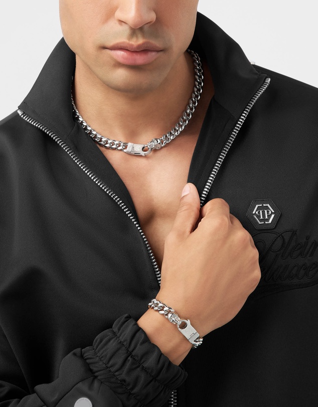 Philipp Plein - Plein Icon Chain Silver-Tone Bracelet