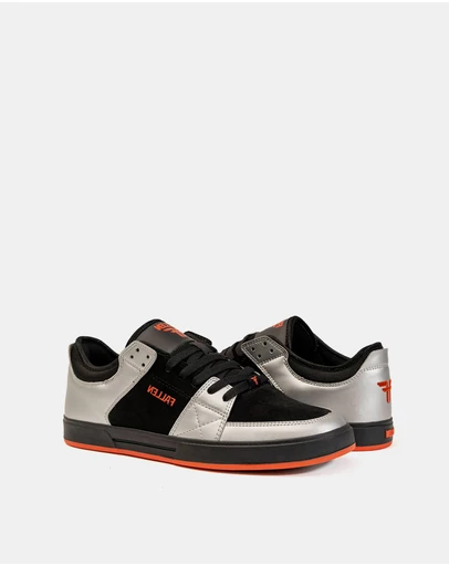 Fallen Footwear - Fallen Footwear Men Trooper Orange Fluro Chris Cole Shoes Black/Silver