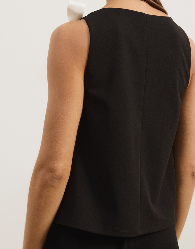 Atmos&Here - Lunet Statement Bow V-Neck Top