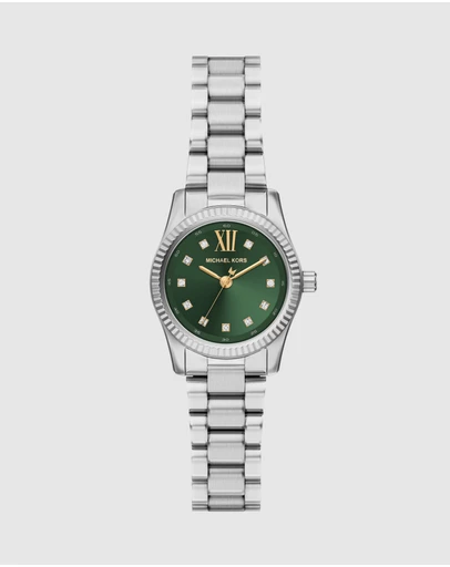 Michael Kors - Lexington Silver Tone Analogue Watch