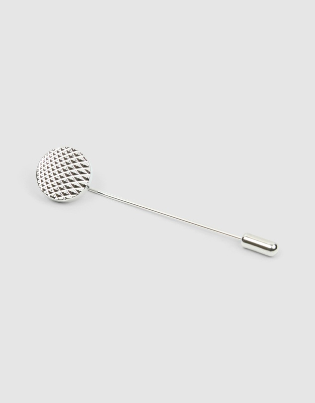 yd. - Textured Circle Lapel Pin