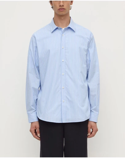 Assembly Label - Rome Long Sleeve Shirt Blue Stripe