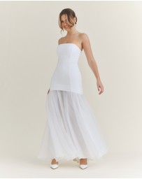 Six Stories - Emilia Bandeau Drop Waist Maxi Dress