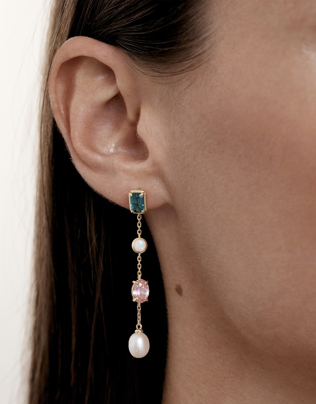 By Charlotte - You Are Infinite Drop Chain Earrings