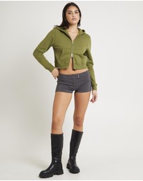 Insight - Nalo Cropped Fleece Hoodie