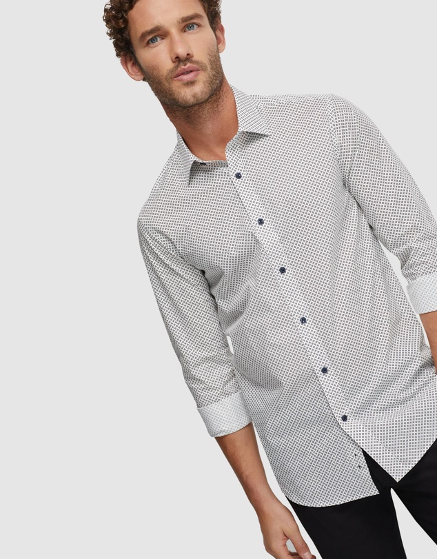 Oxford - Beckton Printed Shirt