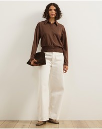 Atmos&Here - Averin Long Sleeve Fitted Waist Top