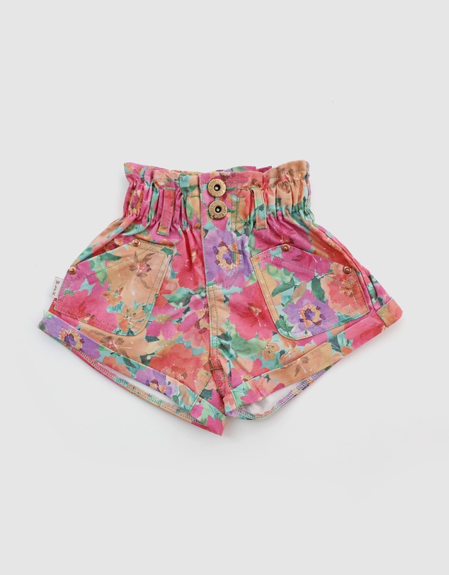 WITH LOVE FOR KIDS - Paperbag Denim Shorts - Babies - Kids