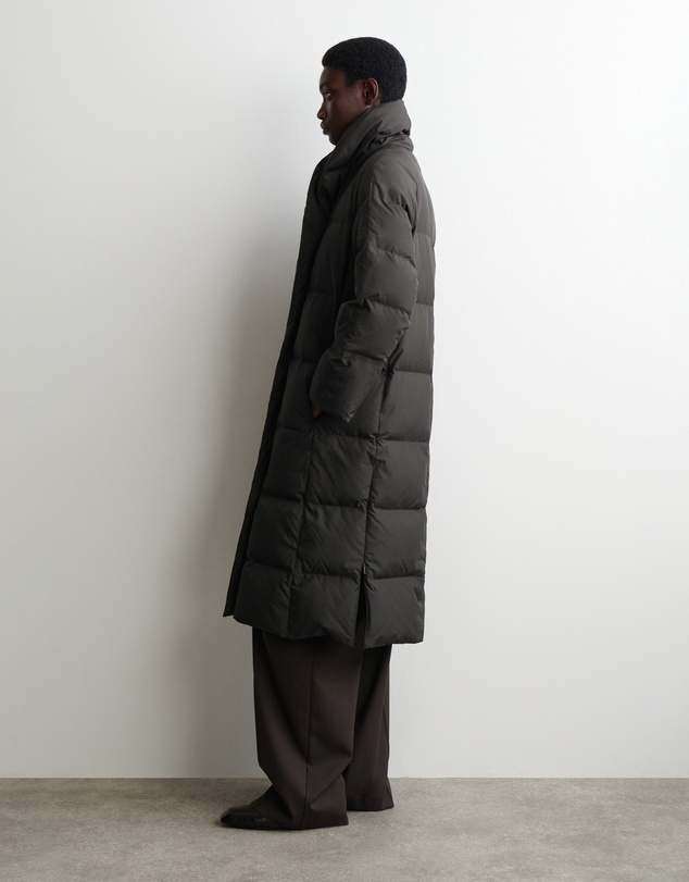 COS - Shawl-Collar Quilted Down Long Coat