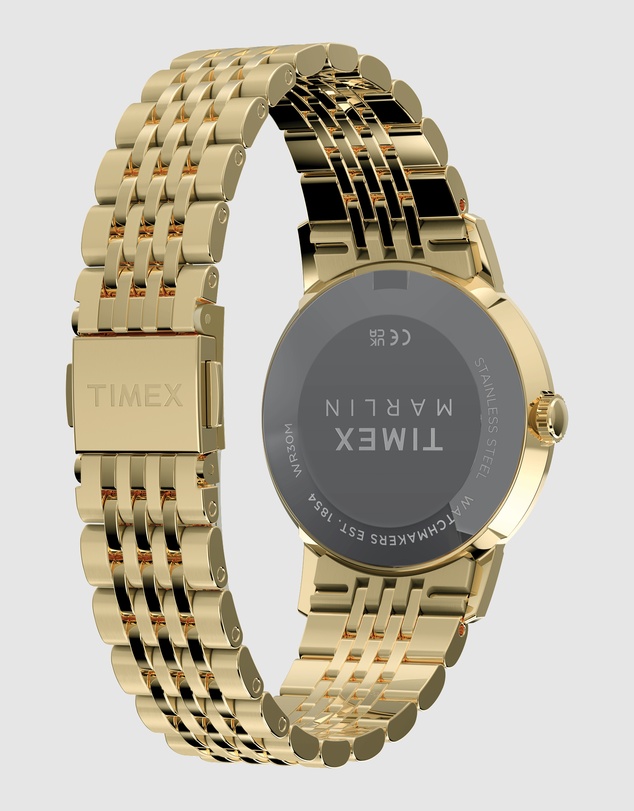 TIMEX - Marlin® 34mm Gold-tone Stainless Steel Bracelet Watch