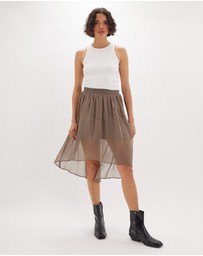 Amelius - Brisa Hi-Low Sheer Skirt