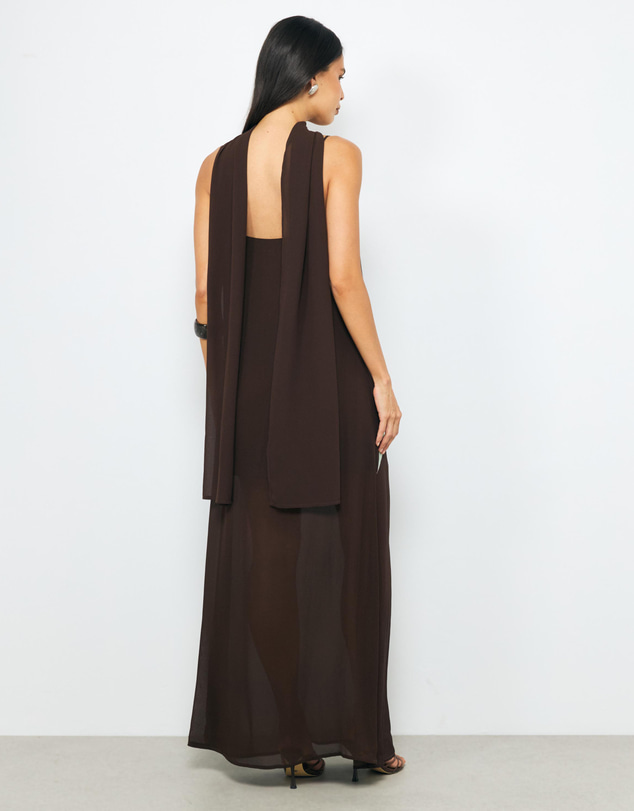 AERE - Isla Scarf Maxi Dress