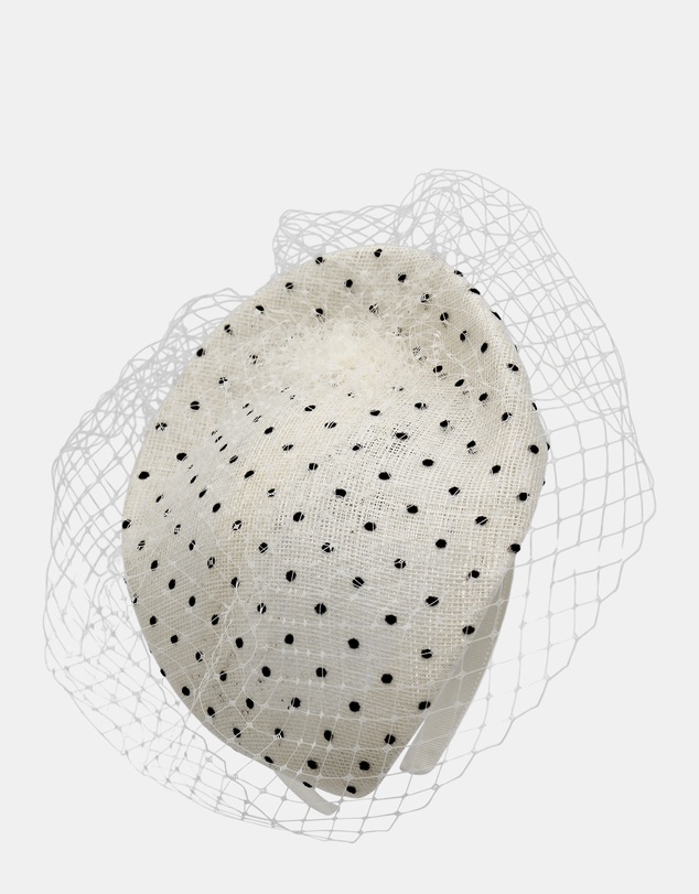 Morgan & Taylor - Willow Fascinator in Ivory White