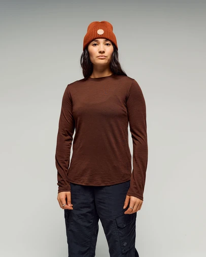 Kathmandu - 100% Merino Long Sleeve Crew Top