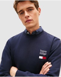 Tommy Hilfiger - Embroidered Flag Sweatshirt