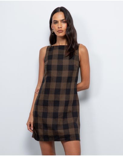 Black  Brown Gingham
